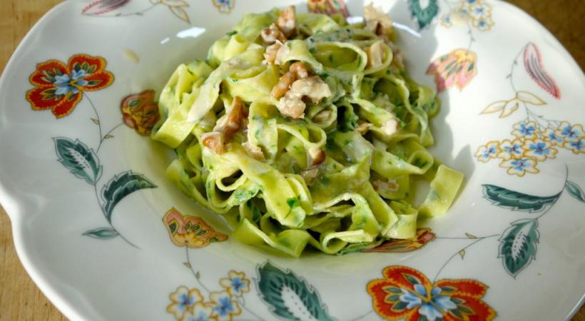 Tagliatelle maison à l’ail des ours
