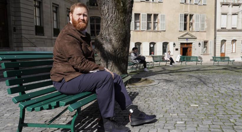Erwin Sperisen, portant un bracelet électronique, évite pour le moment la prison. CHRISTIAN BONZON 