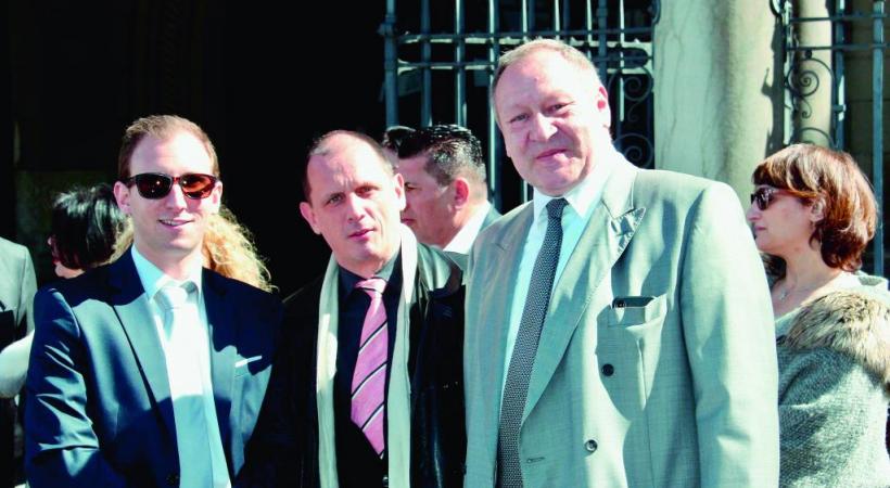 Stefan Ballesteros, Pascal Spühler et Dominique Gamberoni, les fondateurs du PPGE.  CARLOS SERRA/ DR 