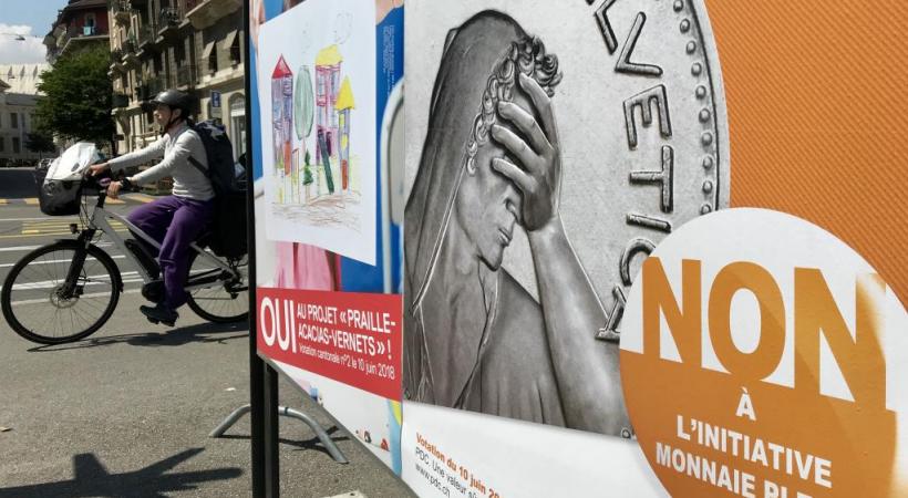 L’initiative «Monnaie pleine» vise à mieux contrôler le système financier suisse. FRANCIS HALLER 