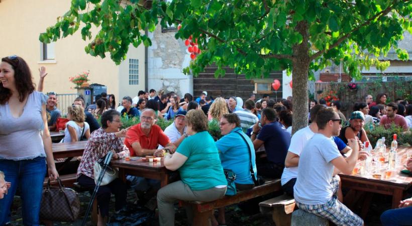 La Fête des Vendanges, un lieu d’échanges et de convivialité. DR