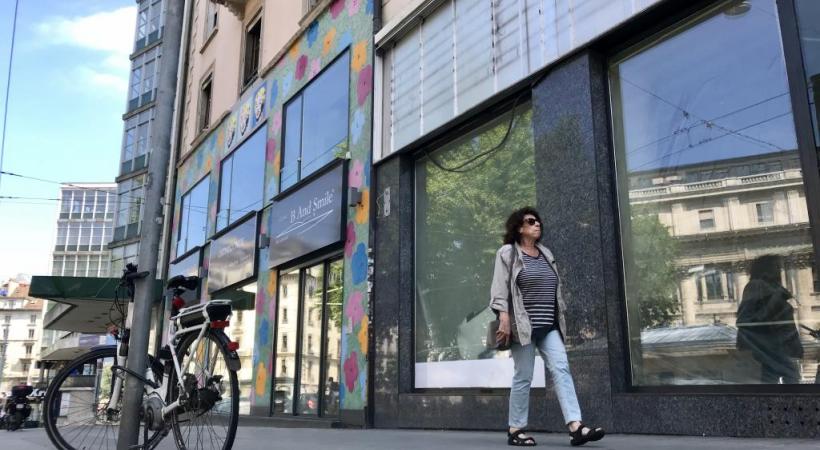 Dans le quartie de la gare, les enseignes ferment les unes après les autres. FRANIS HALLER 