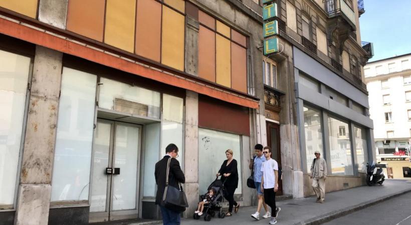 Dans le quartie de la gare, les enseignes ferment les unes après les autres. FRANIS HALLER 