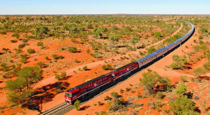 The Ghan est le nom donné à l’express du désert australien. DR 