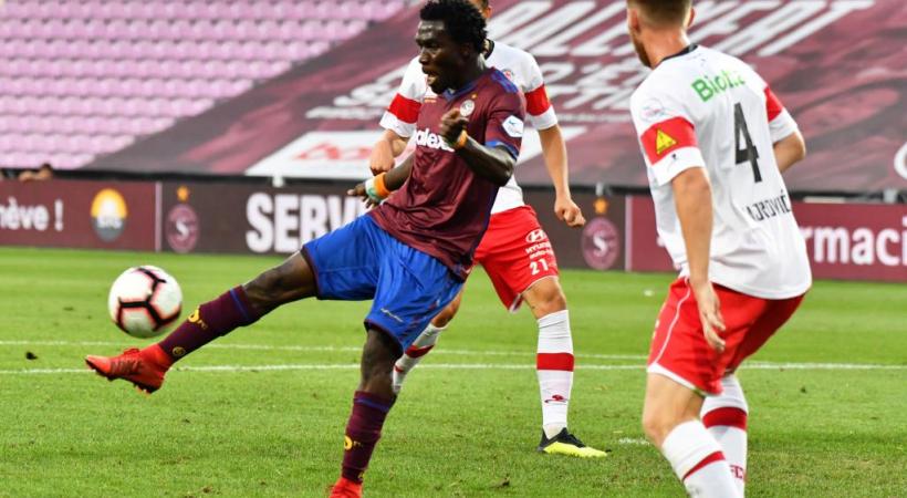 Le nouvel attaquant Koro Koné a marqué son premier but sous les couleurs du Servette FC, le 24 août dernier contre le FC Winterthour. CHRISTIAN LAFARGUE