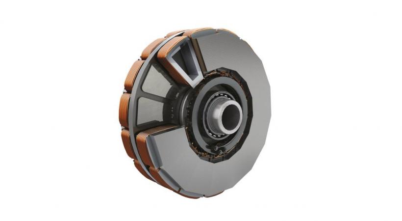 Schéma montrant les progrès sur les moteurs à flux axial Yasa, pour Mercedes-Benz.