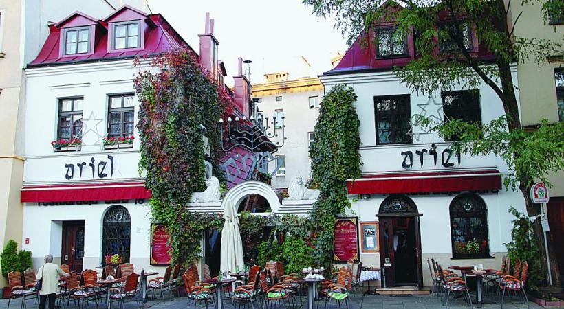 Le vieux quartier juif de Kazimierz est devenu un lieu branché de la ville. 