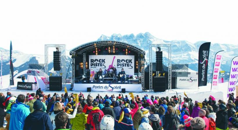 Ski, neige et musique: un cocktail explosif qui attire la foule  chaque année. JB BIEUVILLE