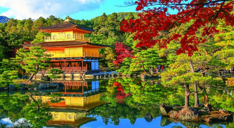 Le temple du Pavillon d’or (Kinkaku-ji), une merveille flottante. PHOTOS SHUTTERSTOCK