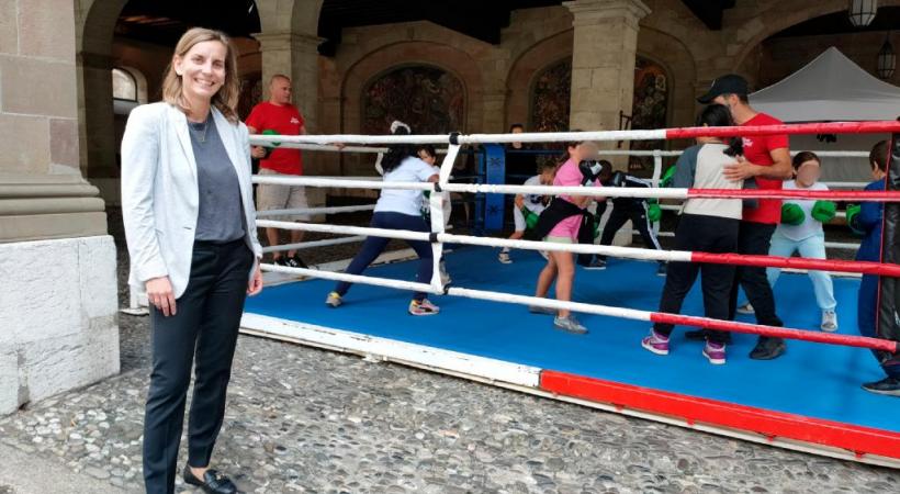 Marie Barbey-Chappuis, à l’occasion de la fête du sport qui s’est tenue mi-septembre. MP