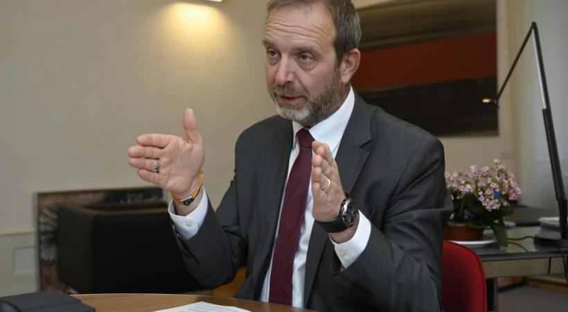 Thierry Apothéloz. «Le but est d’aider classes moyennes à payer leurs primes d’assurances maladie, avec une enveloppe annuelle de 186 millions de francs.» CHRISTIAN BONZON