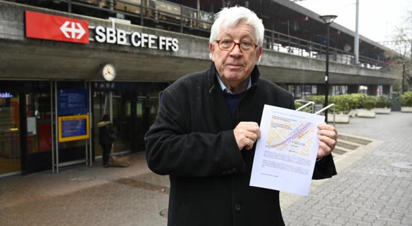 L’ingénieur Rodolphe Weibel. Son contre-projet ne coûterait que 740 millions de francs.