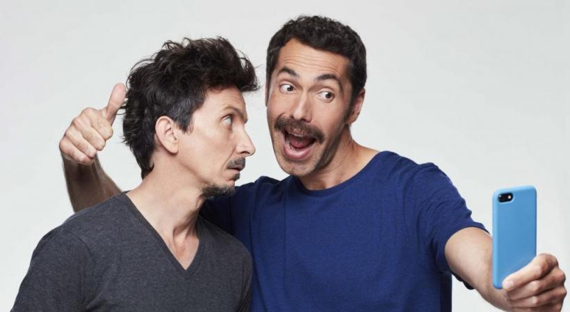 Après quatre spectacles en solo, les deux compères montent enfin ensemble sur scène. DR