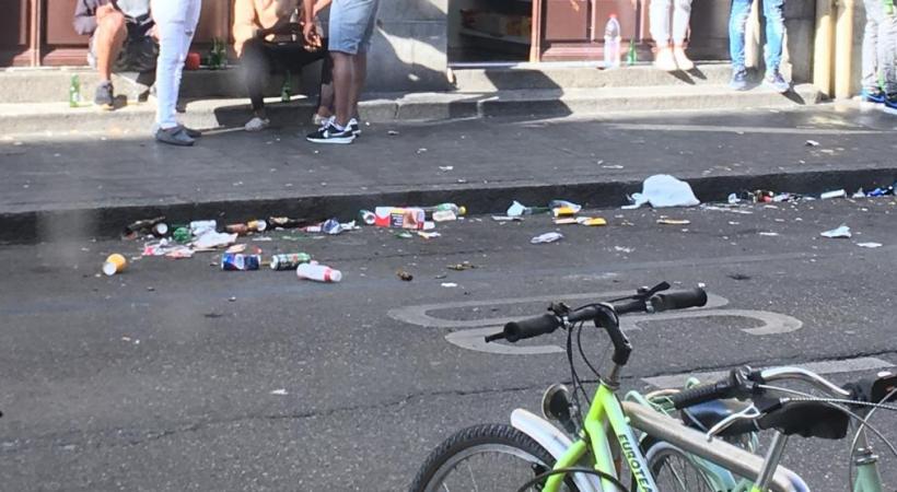 La rue Sismondi au petit matin. Une des plus crades de Genève. DR