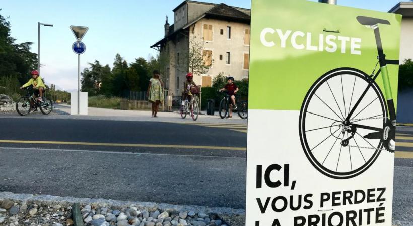 Les intersections de la Voie verte seront mieux sécurisées. FRANCIS HALLER