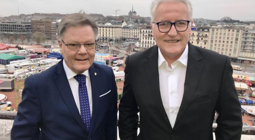 Daniel Sormanni et Luc Barthassat: «On est très complémentaire», dit l’ex-PDC. FRANCIS HALLER