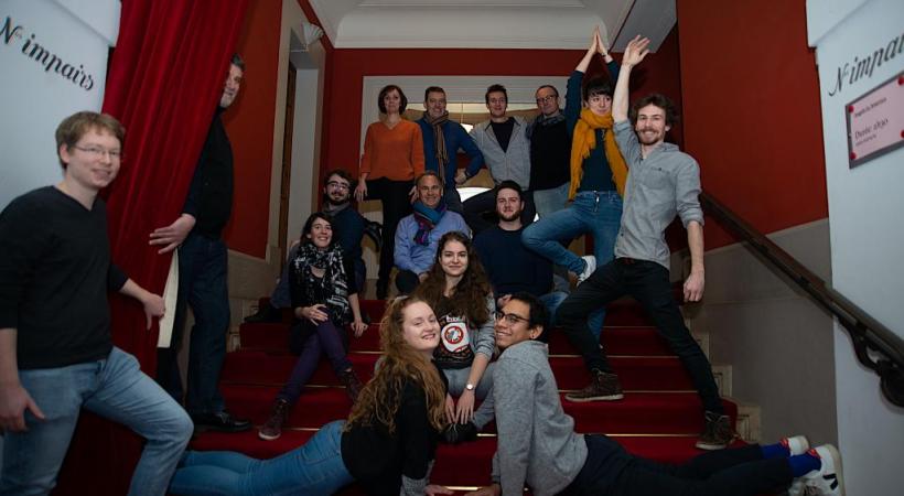 «L’idée, c’est d’investir de manière inventive le bâtiment. Les escaliers pour faire des cours de yoga pourquoi pas!» propose Sylvain Leutwyler, co-président de la Tragédie. STEPHANE CHOLLET