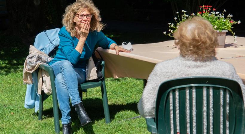 Aux Charmettes, les visites, un temps interdites, ont pu reprendre, avec les mesures de sécurité. STéPHANE CHOLLET