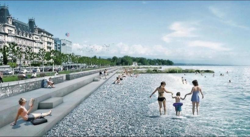 Voici à quoi devrait ressembler la rive droite de la Rade dans quelques années. DR