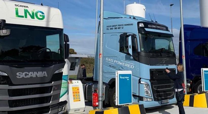 Les poids lourds fonctionnant au gaz naturel, comprimé ou liquéfié, sont exemptés de taxe au kilomètre en Allemagne. DR