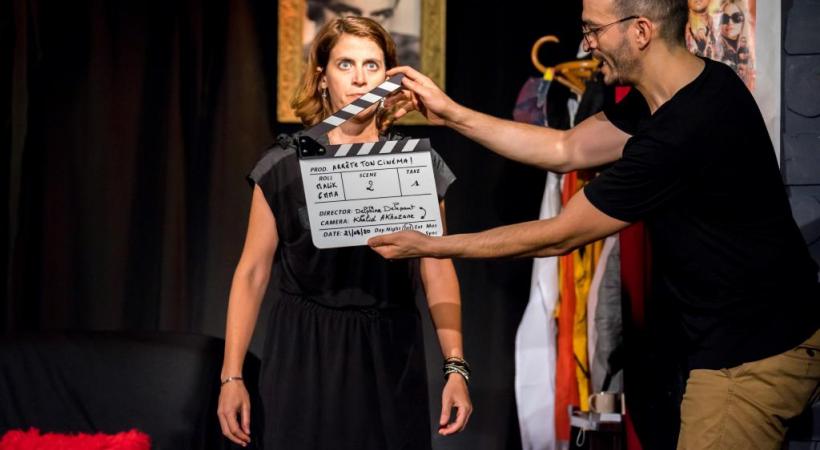 La comédienne française Delphine Delepaut dans «Ça tourne». NICOLAS SEMENIOUKOFF