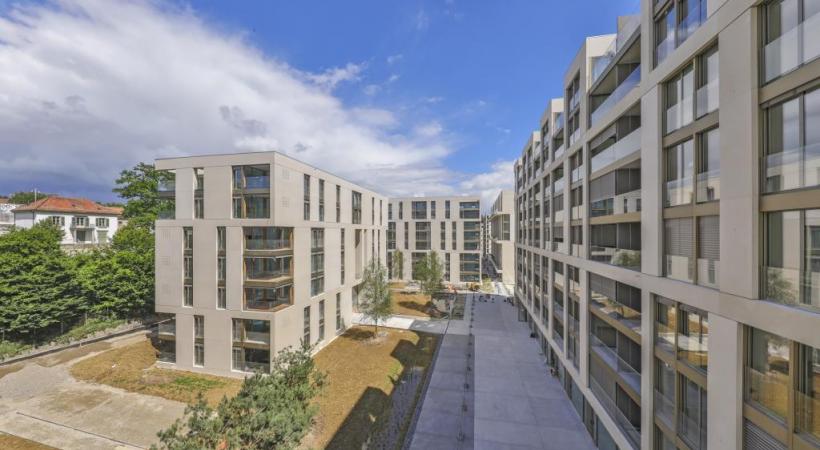 Un quartier agréable dans un espace contraint: pari réussi. ERIC CHATELAIN