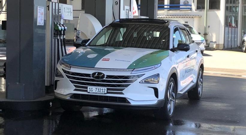 Un SUV à pile à combustible: le Hyundai Nexo, fait le plein d’hydrogène.