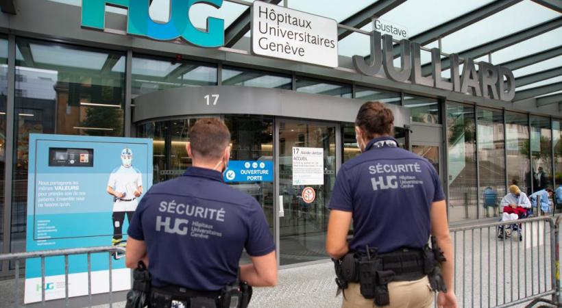 La sécurité aux Hôpitaux universitaires de Genève est assurée par 38 agents. STéPHANE CHOLLET