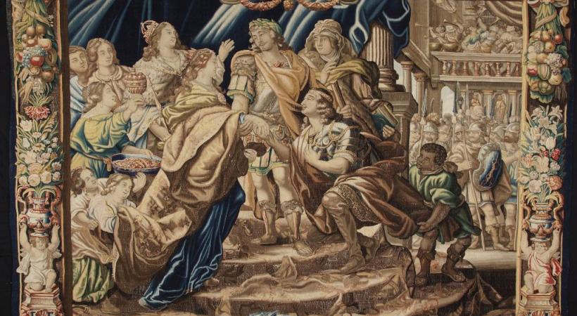 L’empereur Constantin accorde la main de sa sœur Constantia à Licinius. MATTHYS ROELANTS/DR  