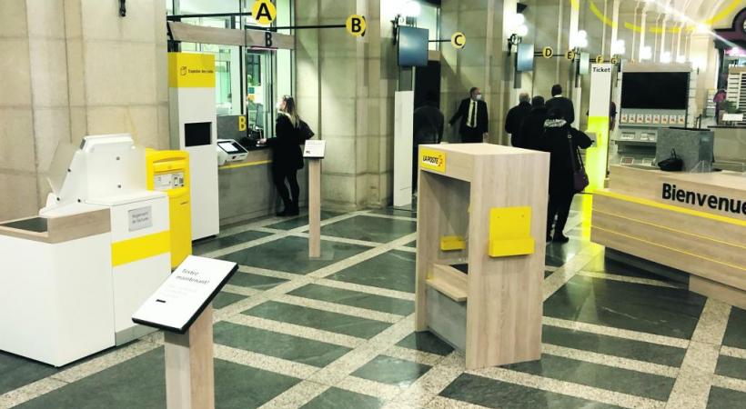 La filiale de Genève Mont-Blanc dispose désormais d’un «Poste-Bar». LA POSTE