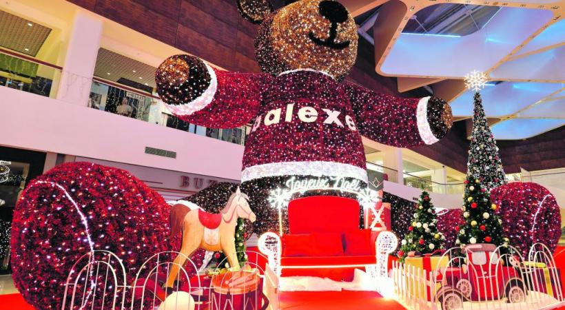 A Balexert, vos enfants peuvent traquer un ourson farceur et envoyer des lettres au Père Noël. Dans un décor de rêve. Festif et familial. DR