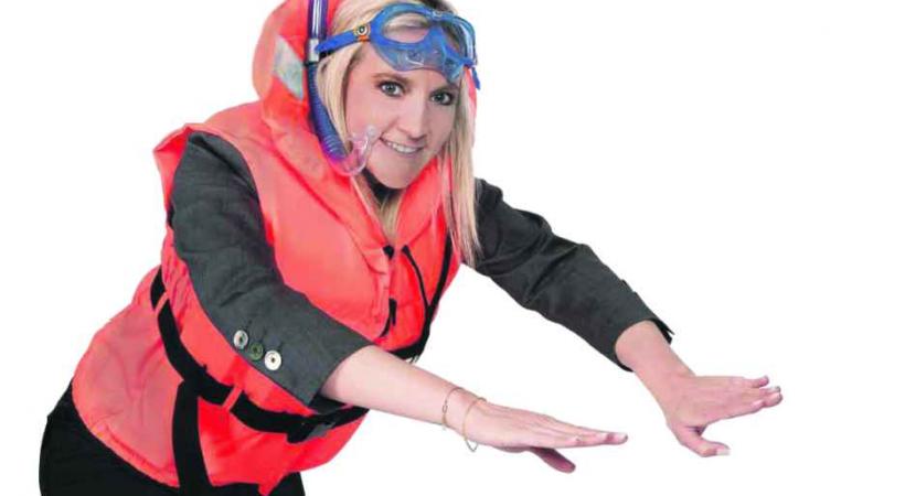 Céline se jette à l'eau